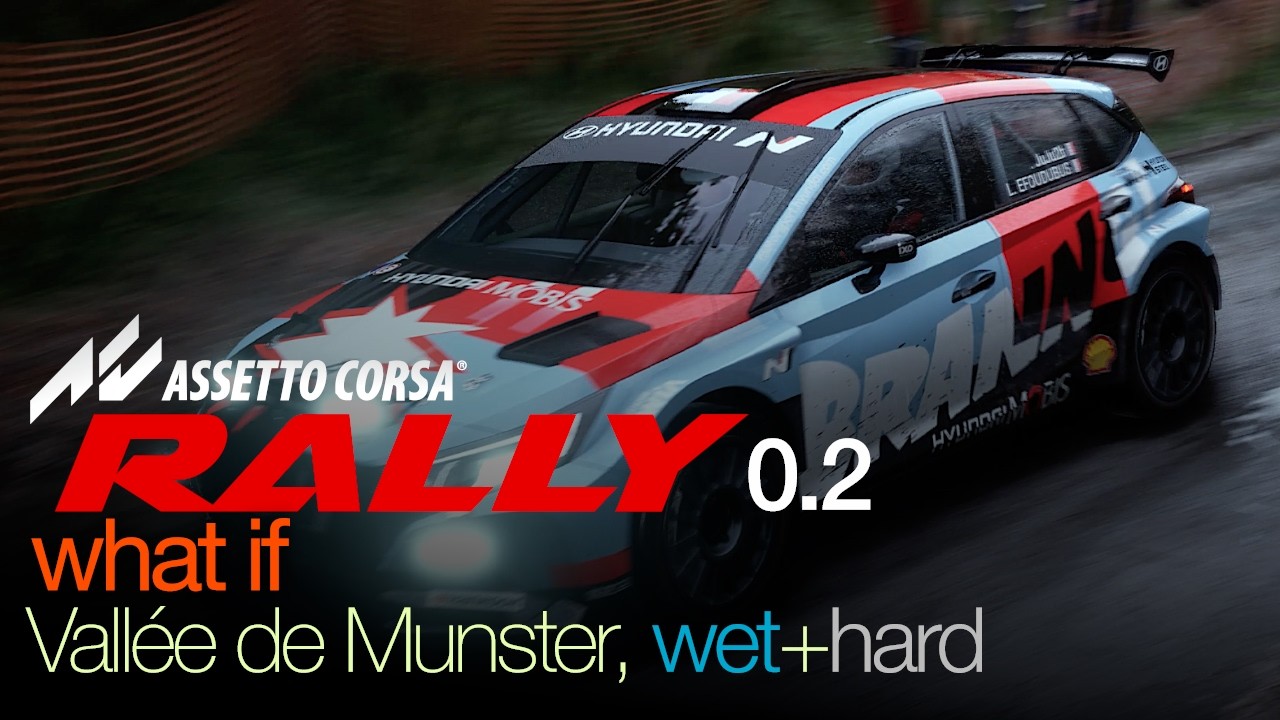 Assetto Corsa Rally v0.2 – Hyundai i20 Rally2 | Alsace “Vallée de Munster Descente” | 5:24.540