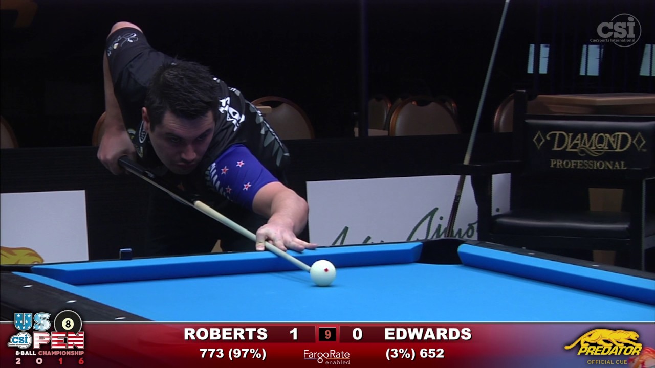 2016 US Open 8-Ball: Josh Roberts vs Matt Edwards