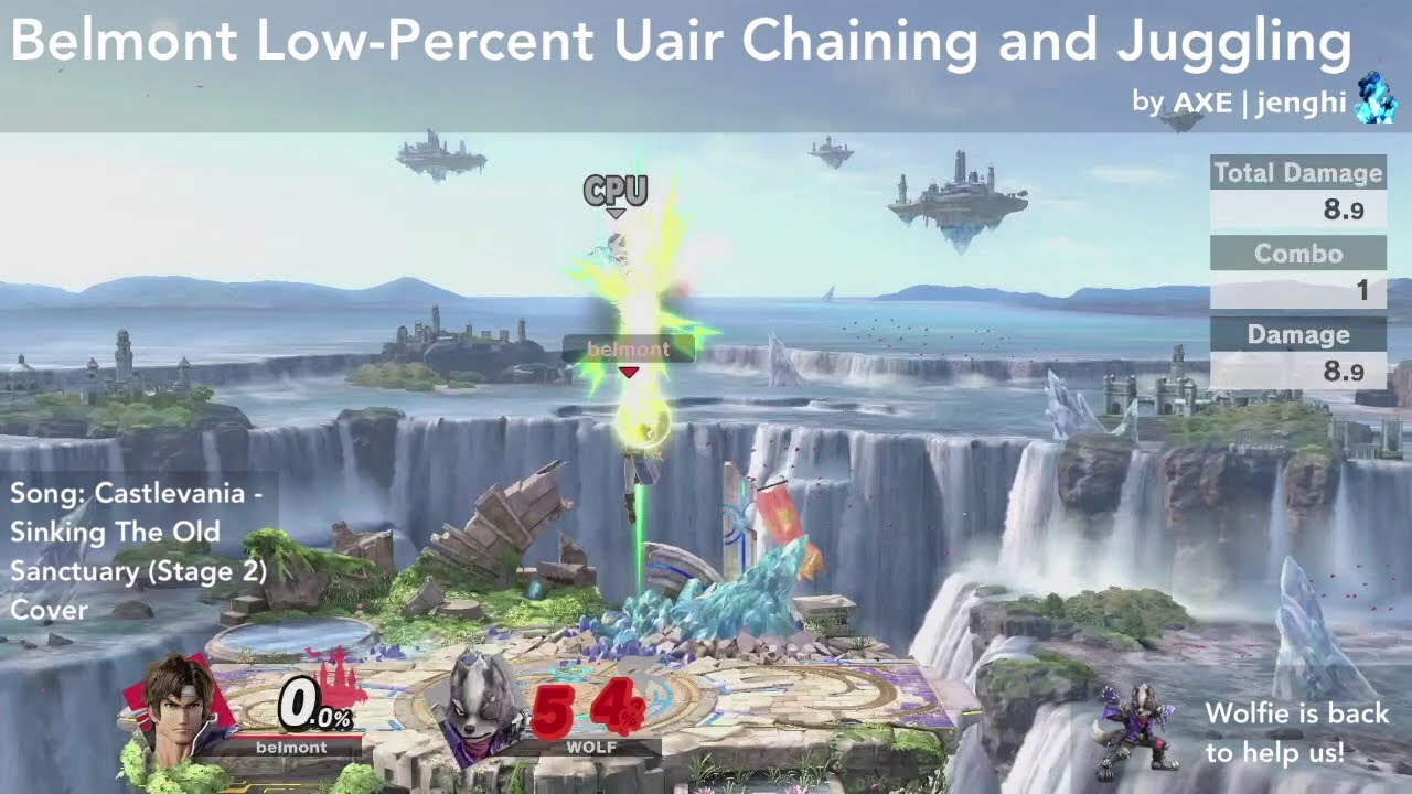 Belmont Low-Percent Uair Chaining and Juggling