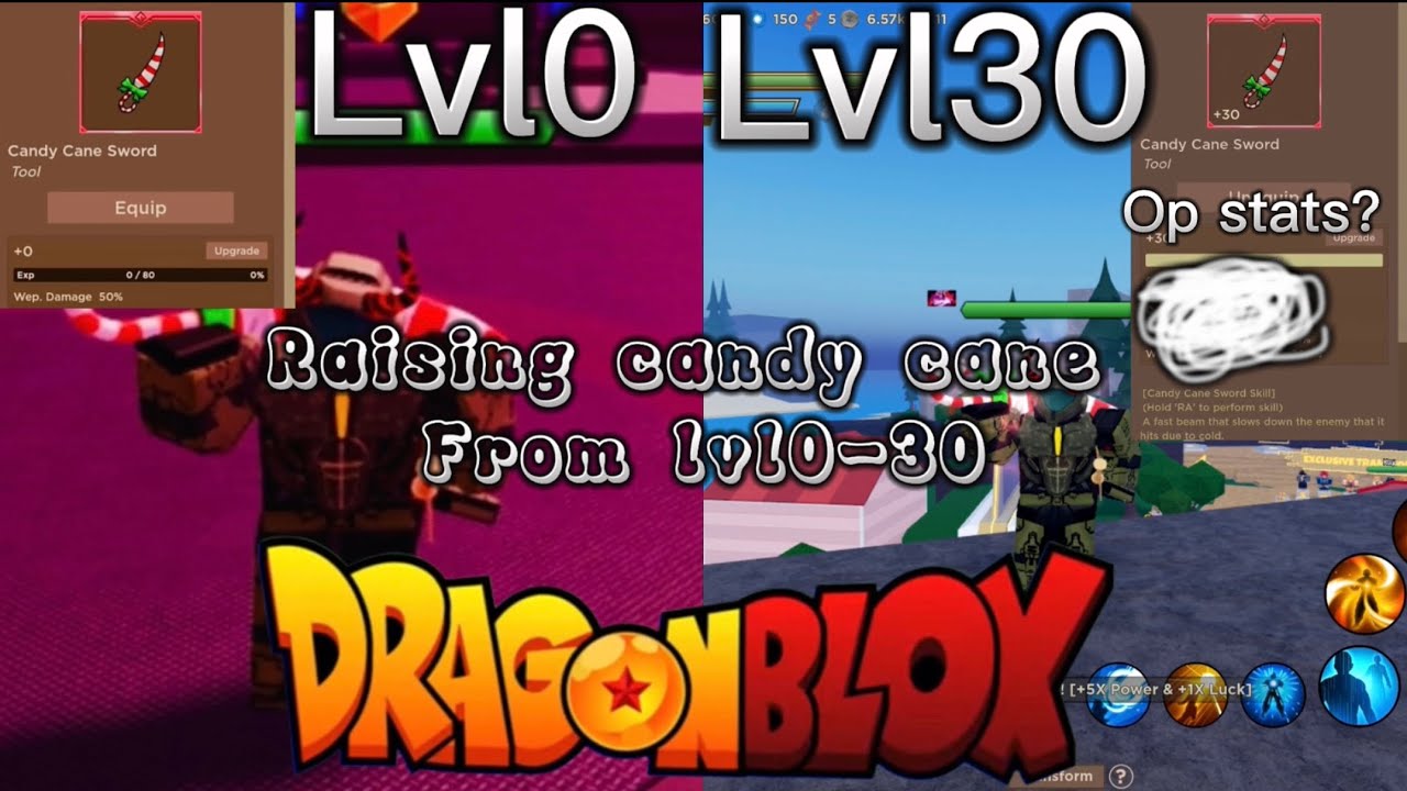 Raising candy cane from lvl0 to max level