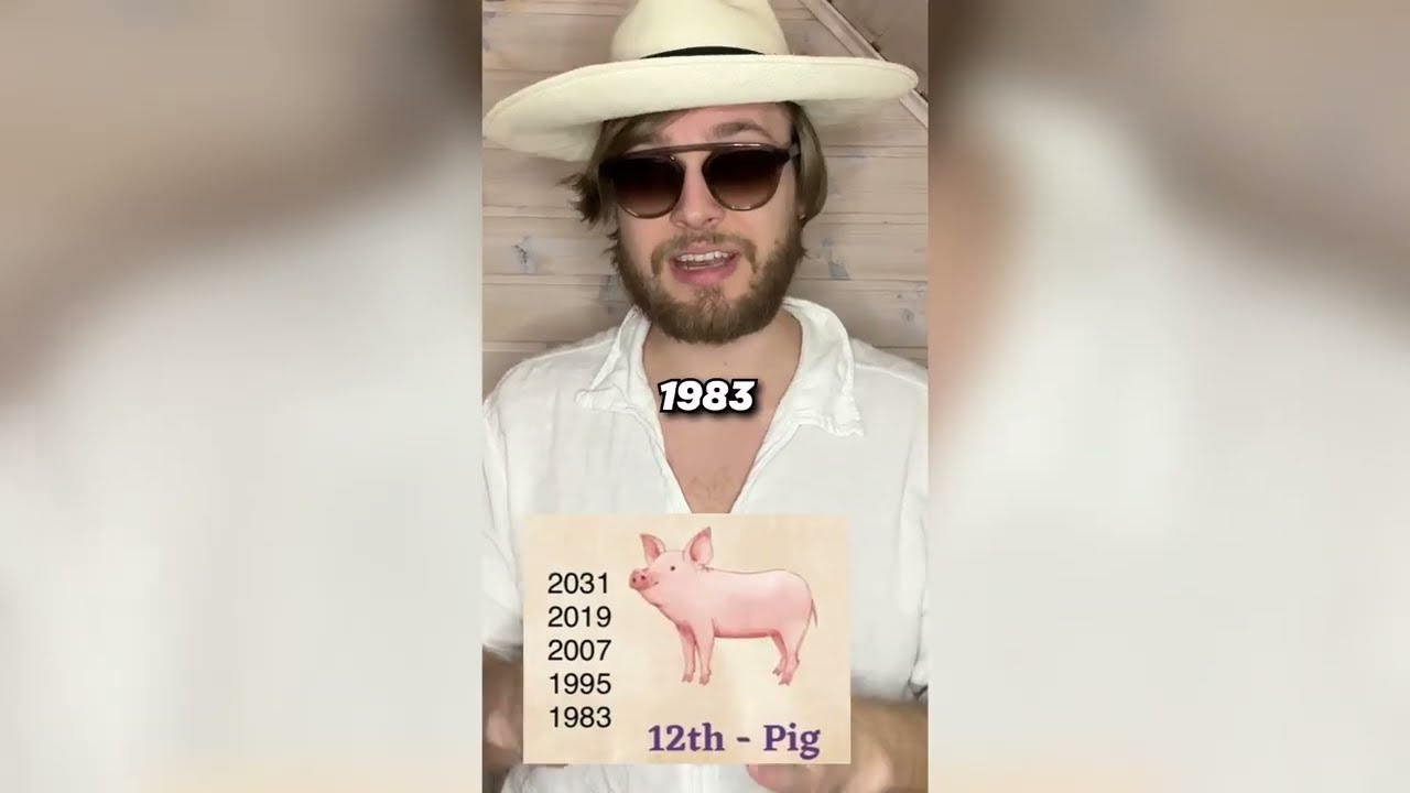 Warning to people born 1983, 1995, 2007 YEAR OF THE PIG #GG33