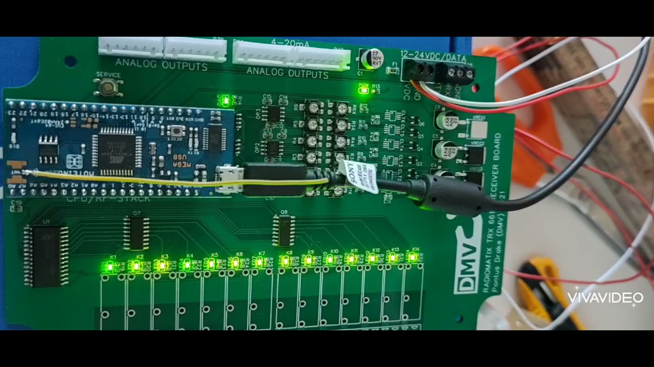 Custom proportional radio control first test (Moteino MEGA / RFM69)
