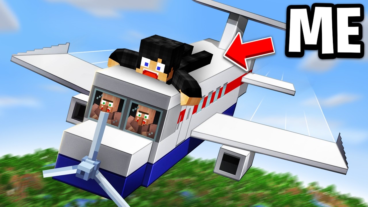 Minecraft, But I'm Stuck On A Plane!