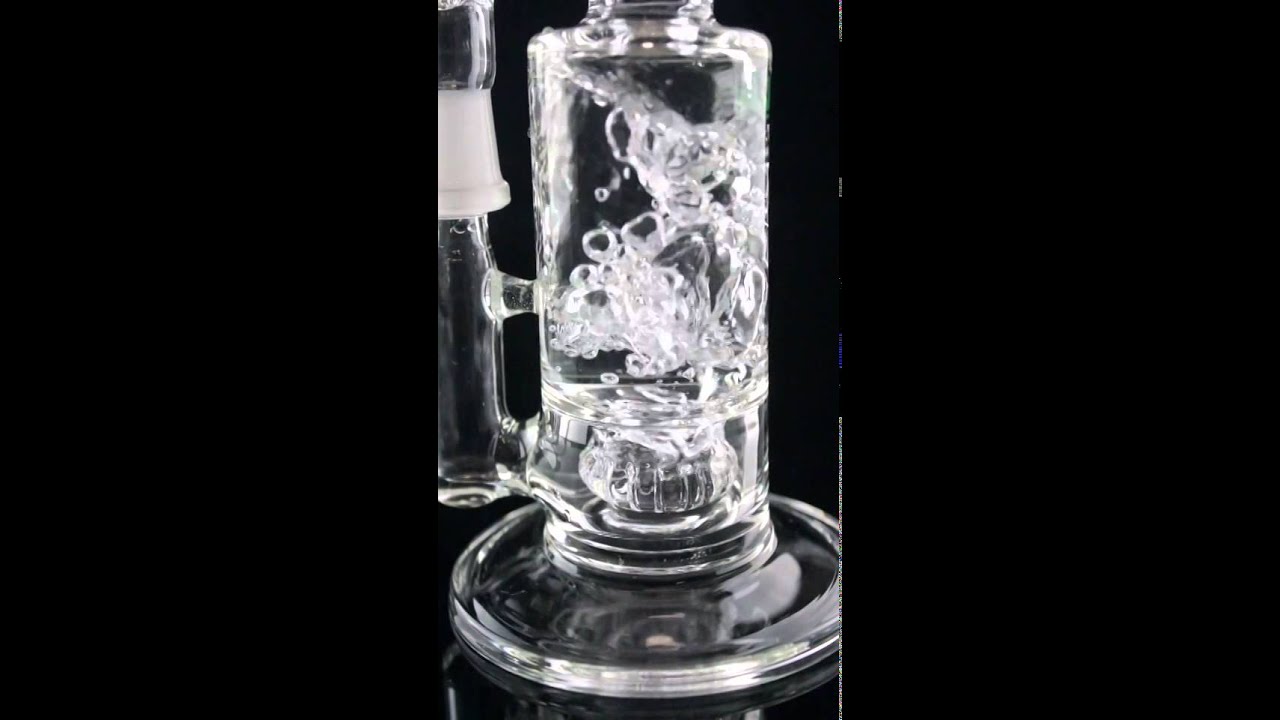 Krave Glass Stemless Integrated Circ Perc Showerhead Bubbler