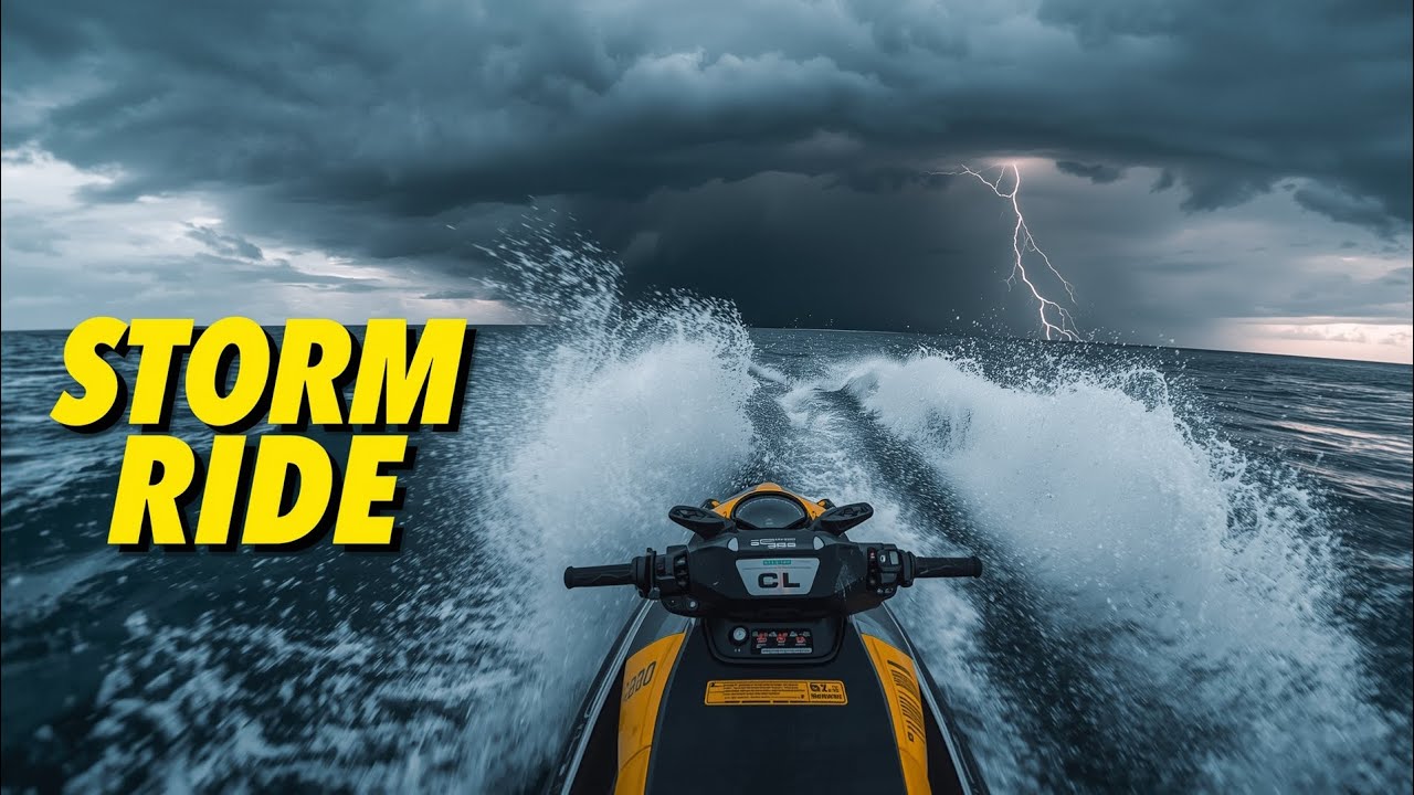 🌊 Extreme FPV Drone Chase Over Stormy Ocean | Jet Ski Stunts in 4K