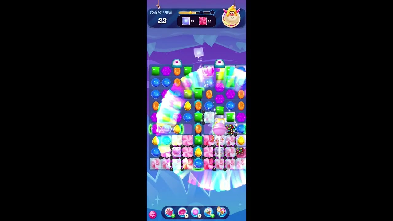 Candy Crush Saga level 17614 pesadilla