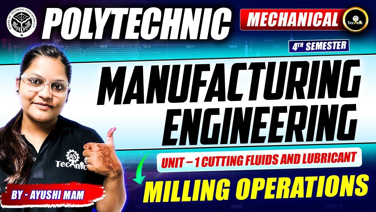 MILLING OPERATIONS-2 || Manufacturing Engg.|| UNIT - 1||  4TH SEM #astechnic  #astechniclive  #upbte