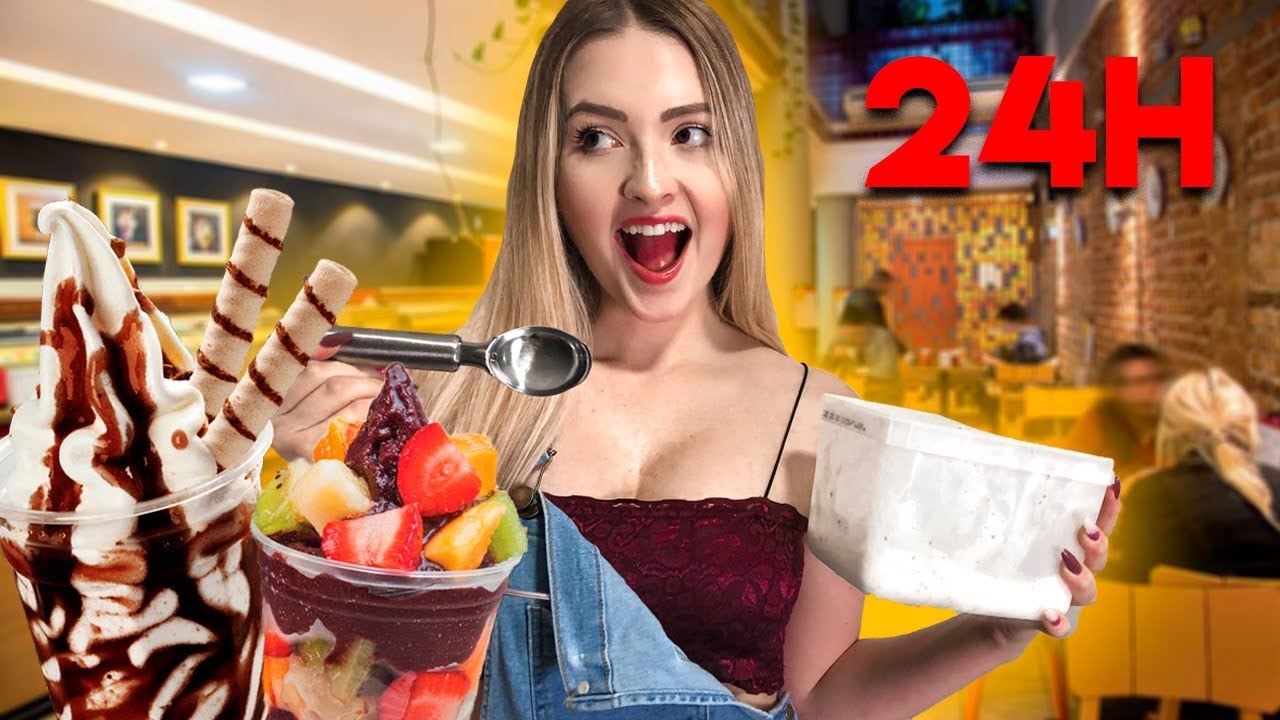24 HORAS COMENDO SÓ GELADO ❄️🍦 ‹ Morgana Santana ›