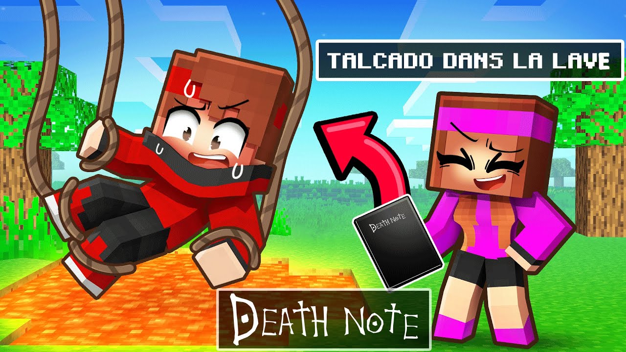 J'ai utilisé un DEATH NOTE sur mes Amis sur Minecraft !