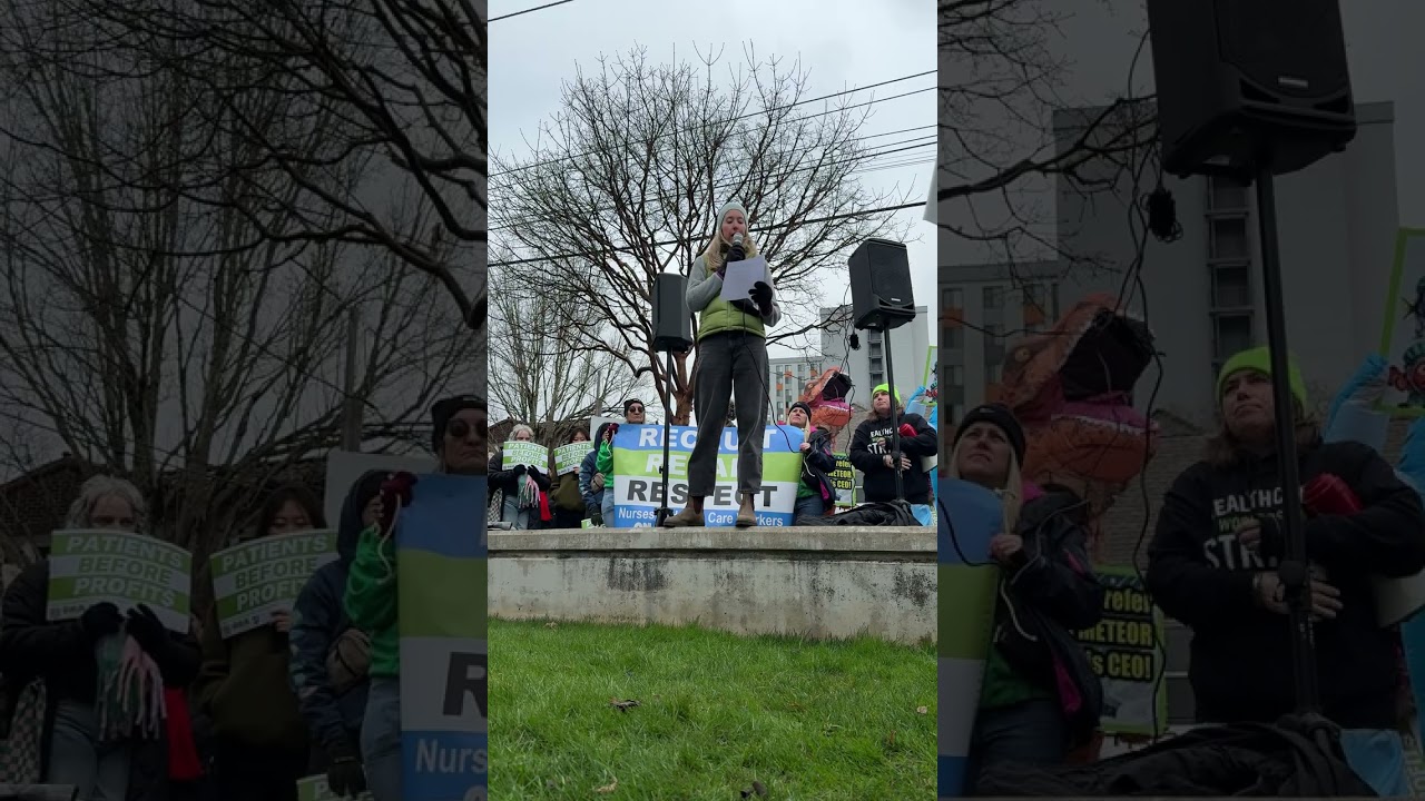 Heather Wilson, CNM at the Providence Strike Rally and March 1/17/25