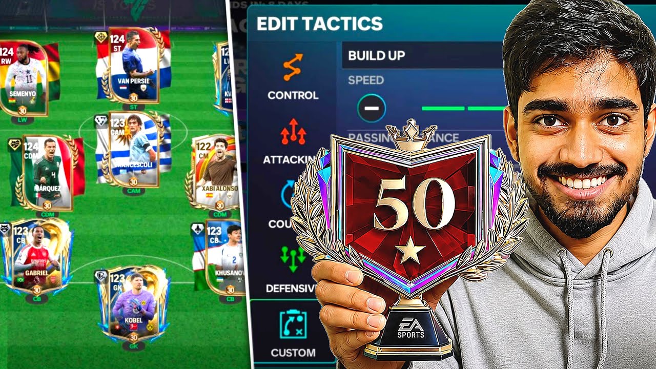 50 Stars Manager Mode Tactics ( After Update) - FC MOBILE 