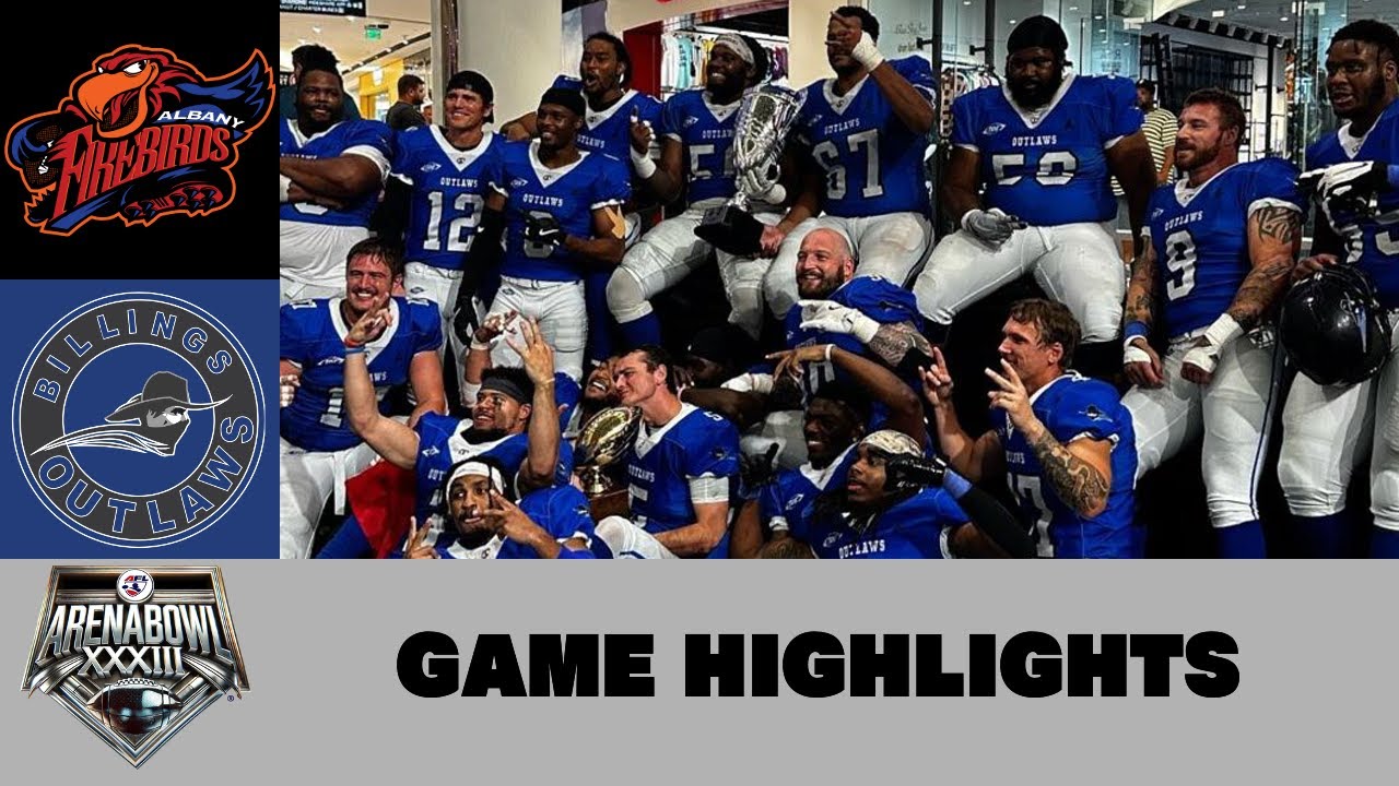ArenaBowl XXXIII Highlights - Albany Firebirds @ Billings Outlaws, 7/19/2024