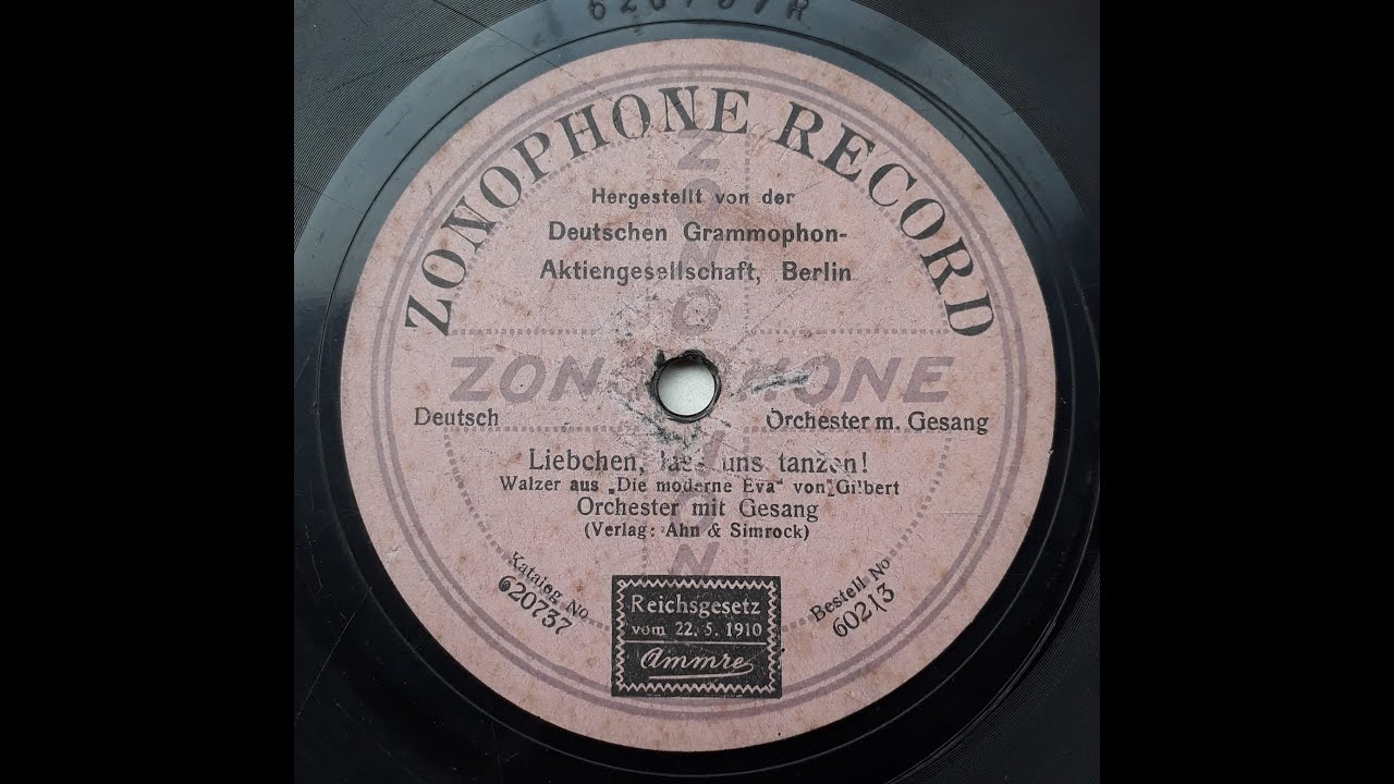 Liebchen, lass uns tanzen - Zonophon Orchester Berlin mit Gesang