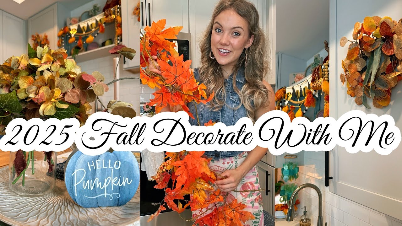 2025 Fall Decorate With Me | 500 sq. ft. apartment Decorating | Cottage Thrifty Fall Decor🍁🍂🎃