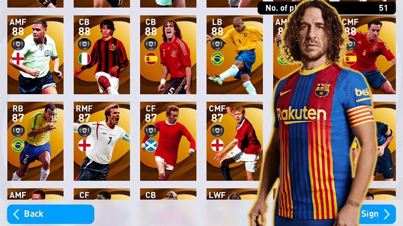 Club Selections: Real Madrid, A.C Milan, Chelsea & Tottenham - eFootball PES Mobile 2021