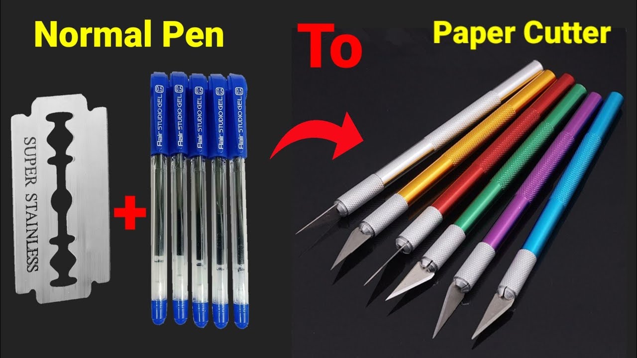 How to make Pen Knife at home/homemade knife/DIY /How to make Paper Cutter at home/Paper Cutter