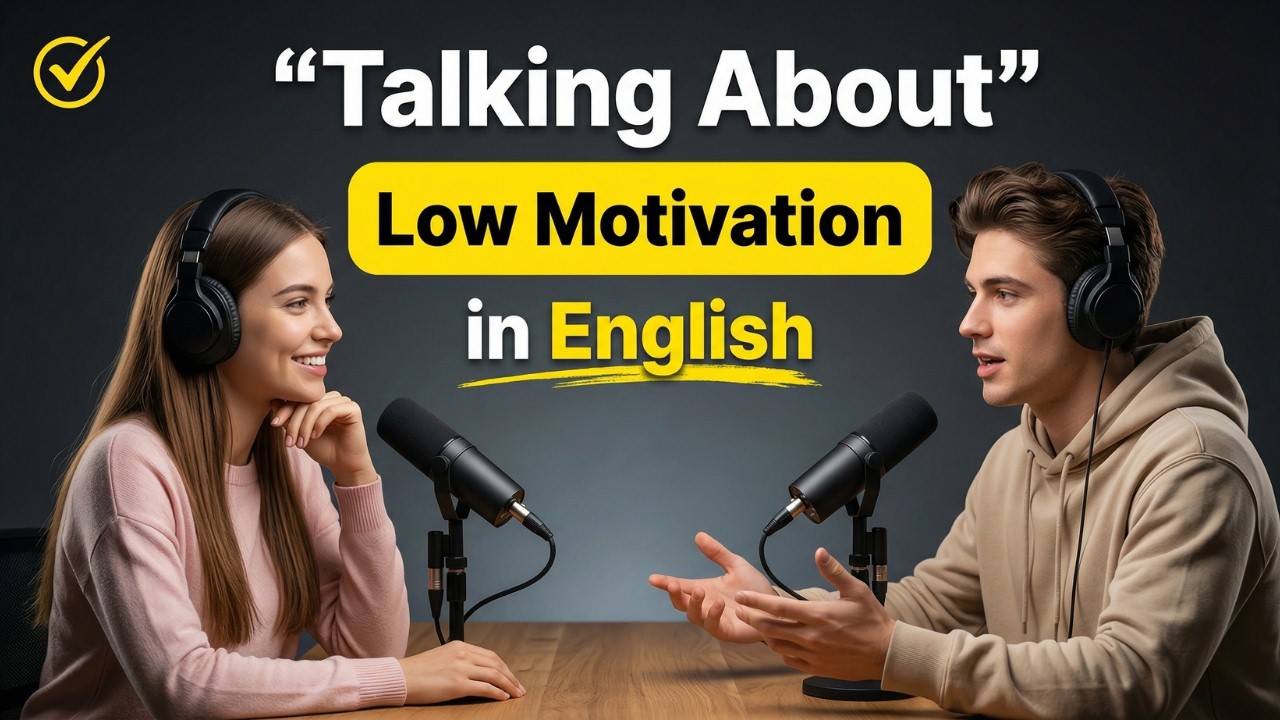 Easy English Conversation Practice | Talking About Low Motivation | English Podcast for Beginners