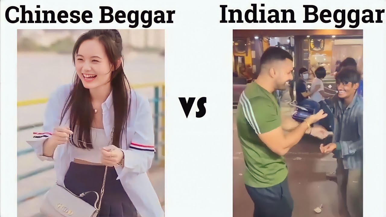 Chinese Beggar VS Indian Beggar 😂