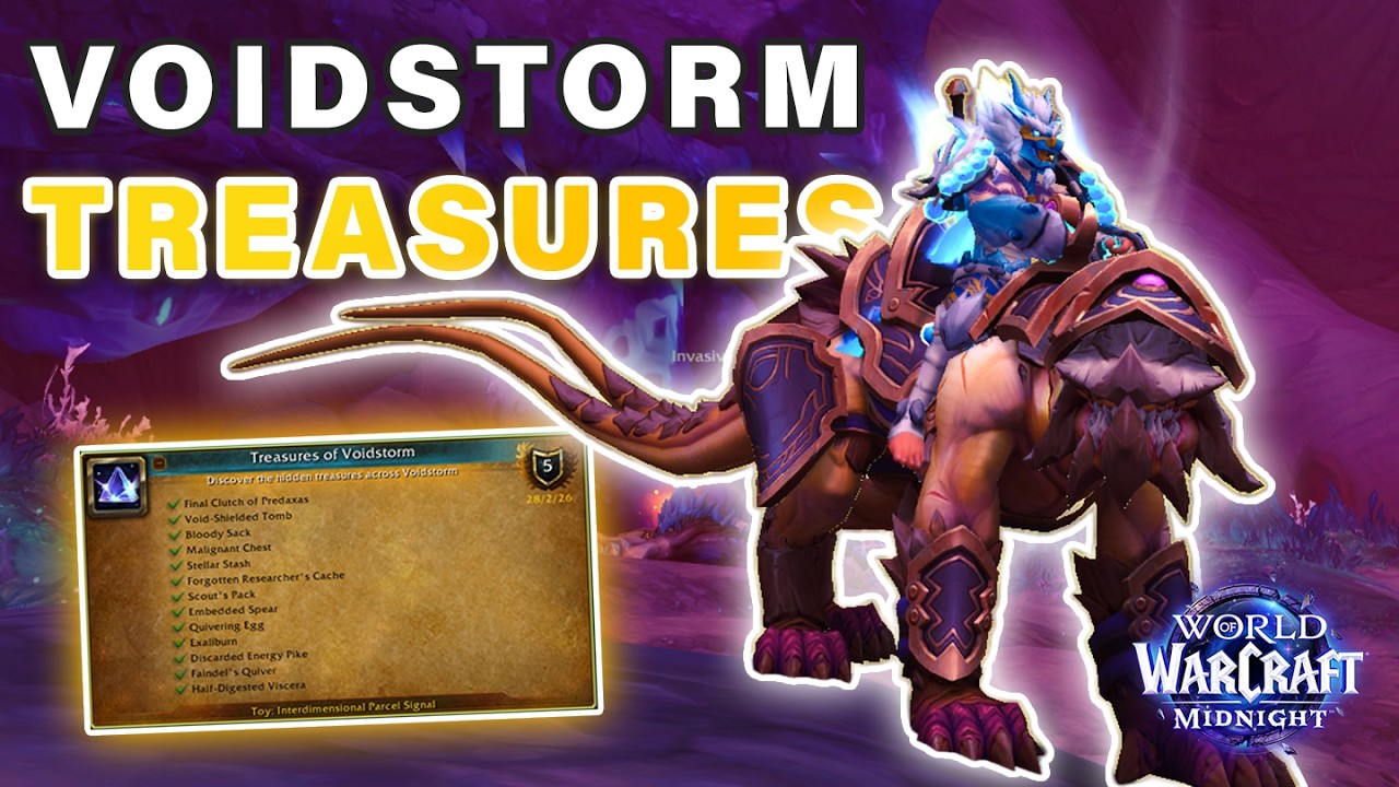 How to get All Treasures of Voidstorm (Mount included) ► WoW Midnight