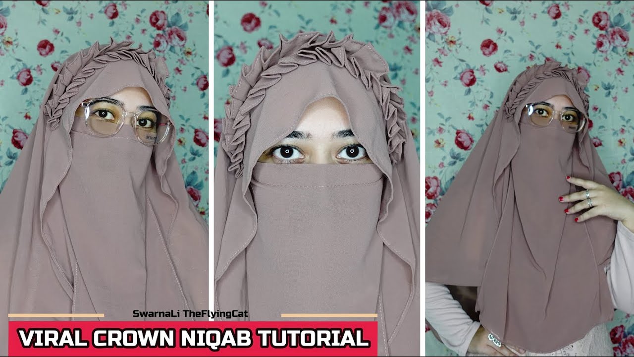 How to Wear Viral Crown Niqab-Hijab Step By Step| Hoodie Niqab Tutorial | How to Wear Instant Niqab🧕
