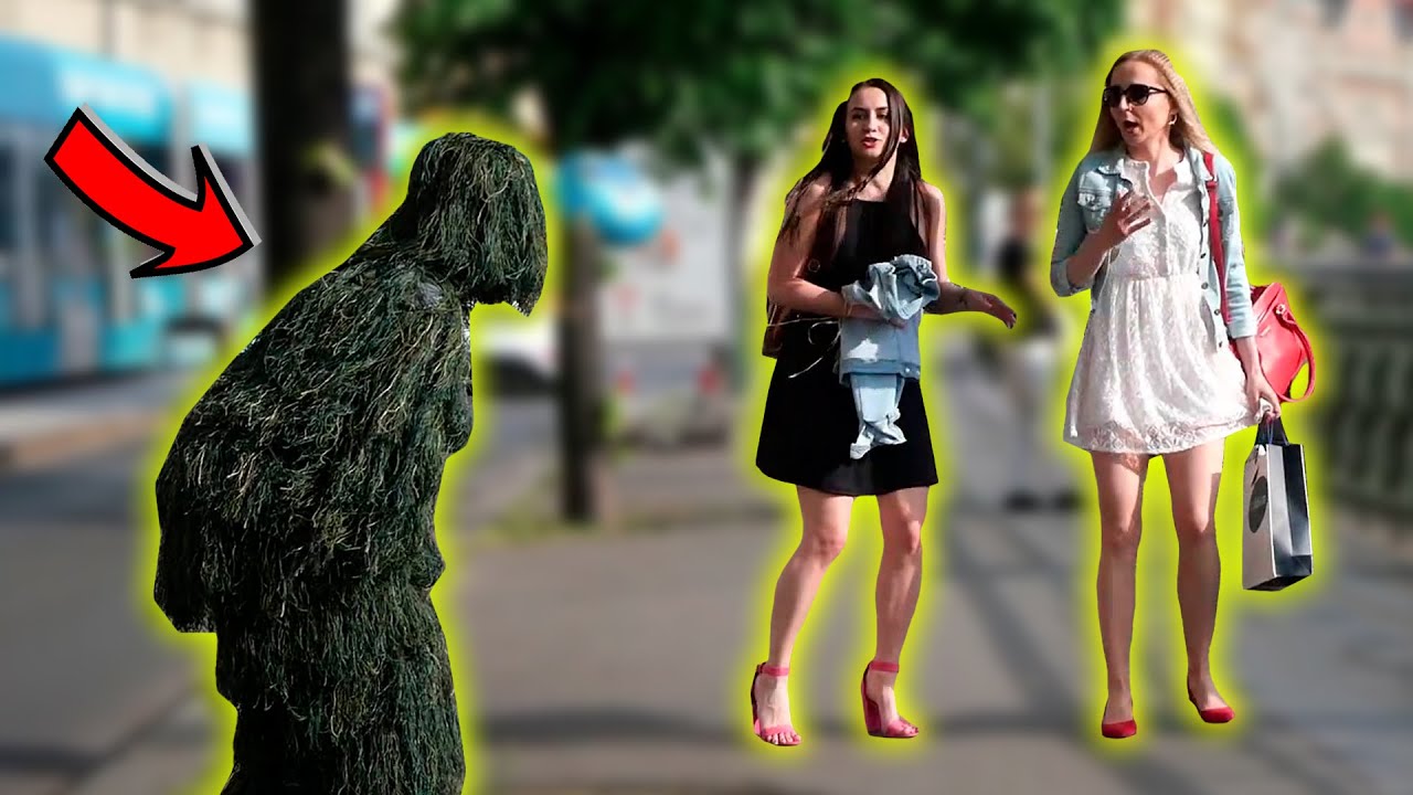 BUSHMAN PRANK in PRAGUE SCARING PEOPLE | HILARIOUS  | Kimoo Pranks