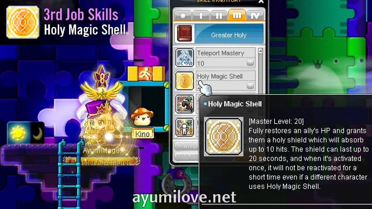 Ayumilove MapleStory Bishop 1st, 2nd, 3rd, 4th Job Skills & Hyper Skills