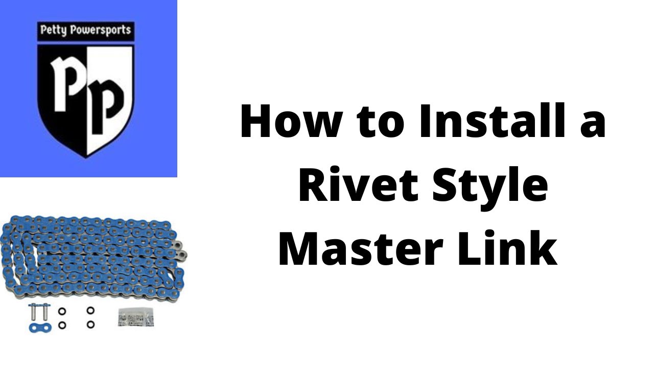 How to Install a Rivet Style Master Link (Using an 09 CRF450R)