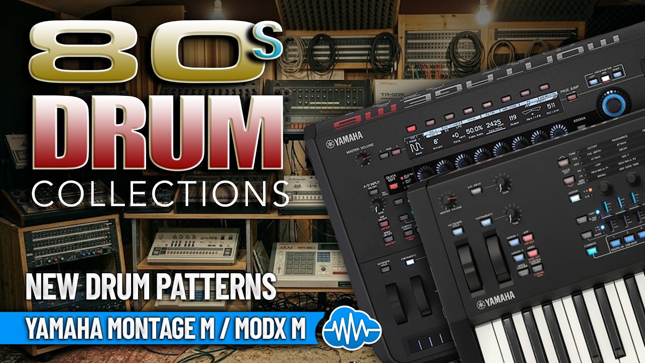 YAMAHA MODX MONTAGE SERIES ♫ 80 Custom Patterns ► 80S DRUM COLLECTION
