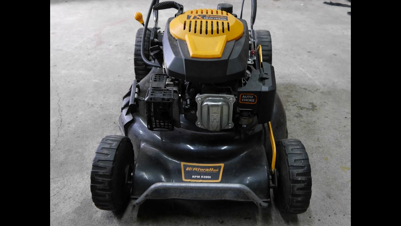 #RPGarażowo.  RIWALL PRO RPM 5390i z 2020r. Nie odpala. Krzywe koła. Zatkany gaźnik. Luz zaworowy.
