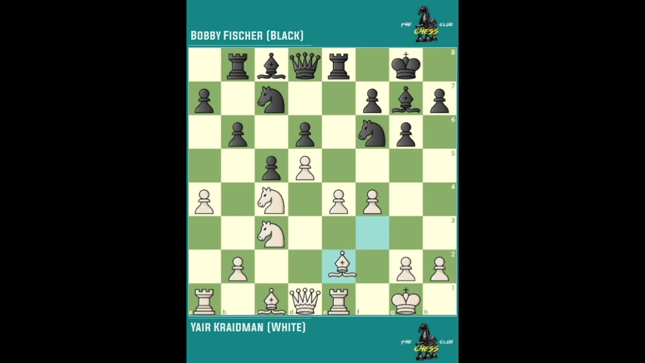 Yair Kraidman vs Bobby Fischer ◉ It Chess Event ‖ Nethanya → Israel (1968)
