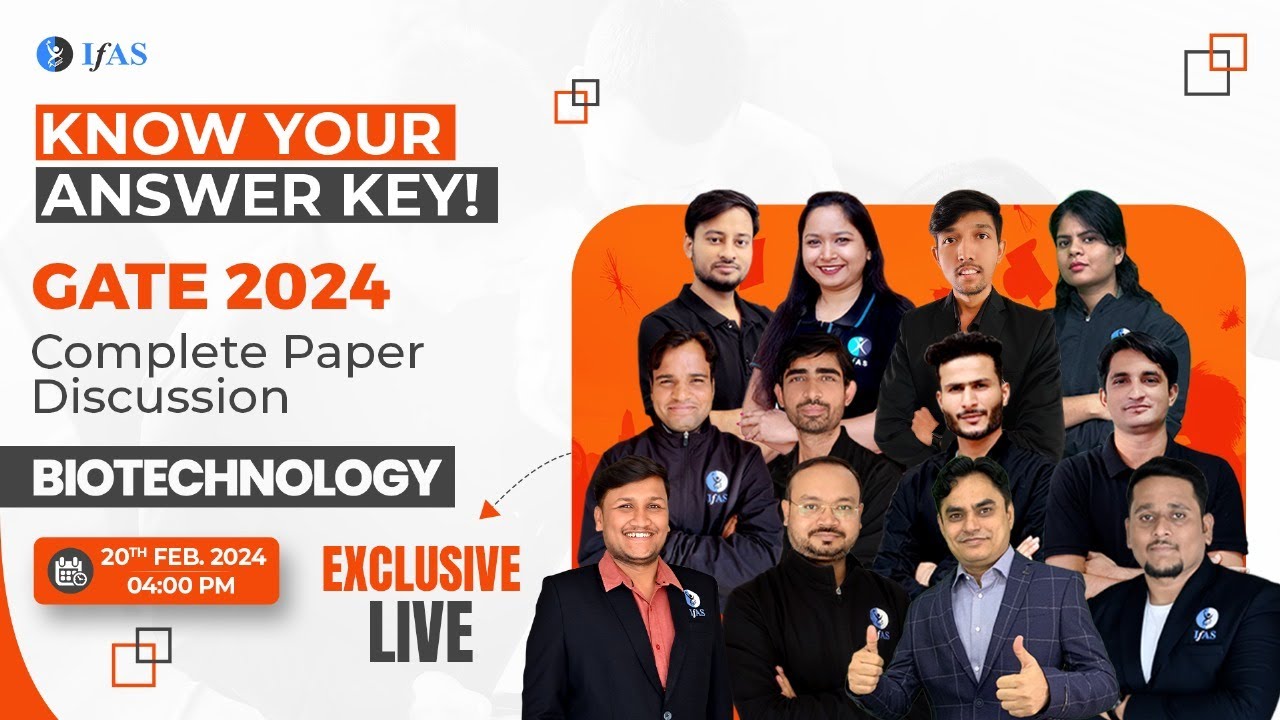 Complete Paper Discussion For GATE 2024 | Target Biotechnology GATE 2024 | IFAS