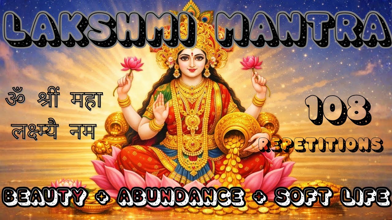 ⁺✧FAMOUS LAKSHMI MANTRA✧⁺ 108 Repetitions ~ Attract Love, Dream Job, Money, Enhace Beauty, Fertility