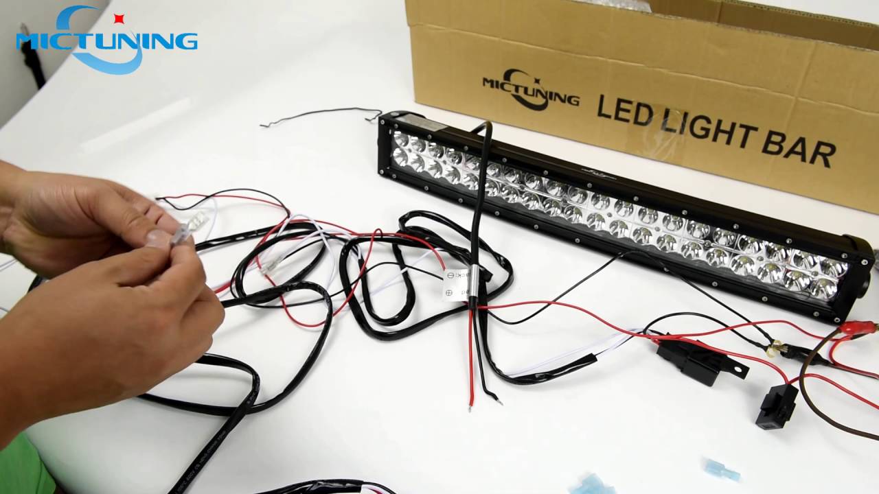 Wiring harness connect to the light & bar led light bar installation