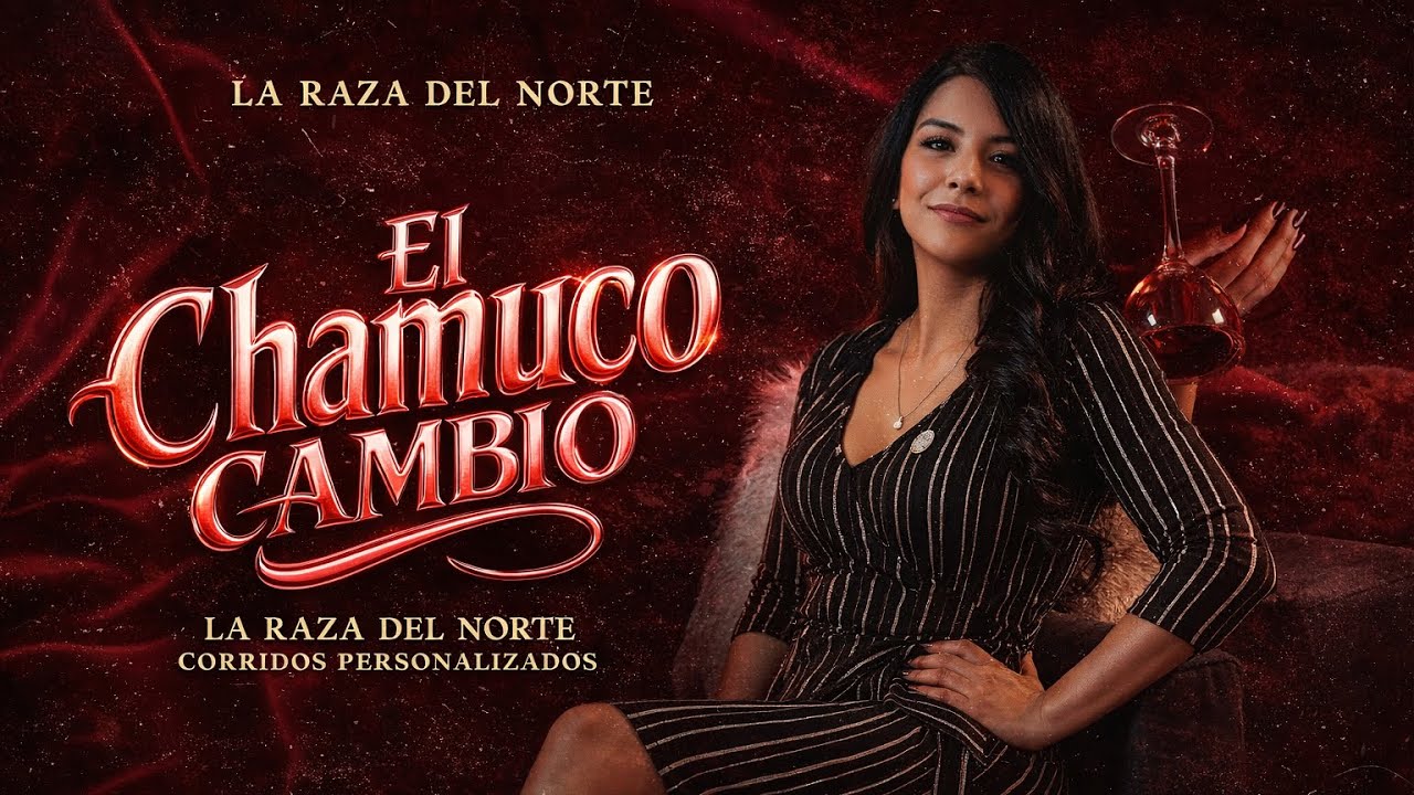 EL CHAMUCO CAMBIO - LA RAZA DEL NORTE (video lyrics) #corridospersonalizados 