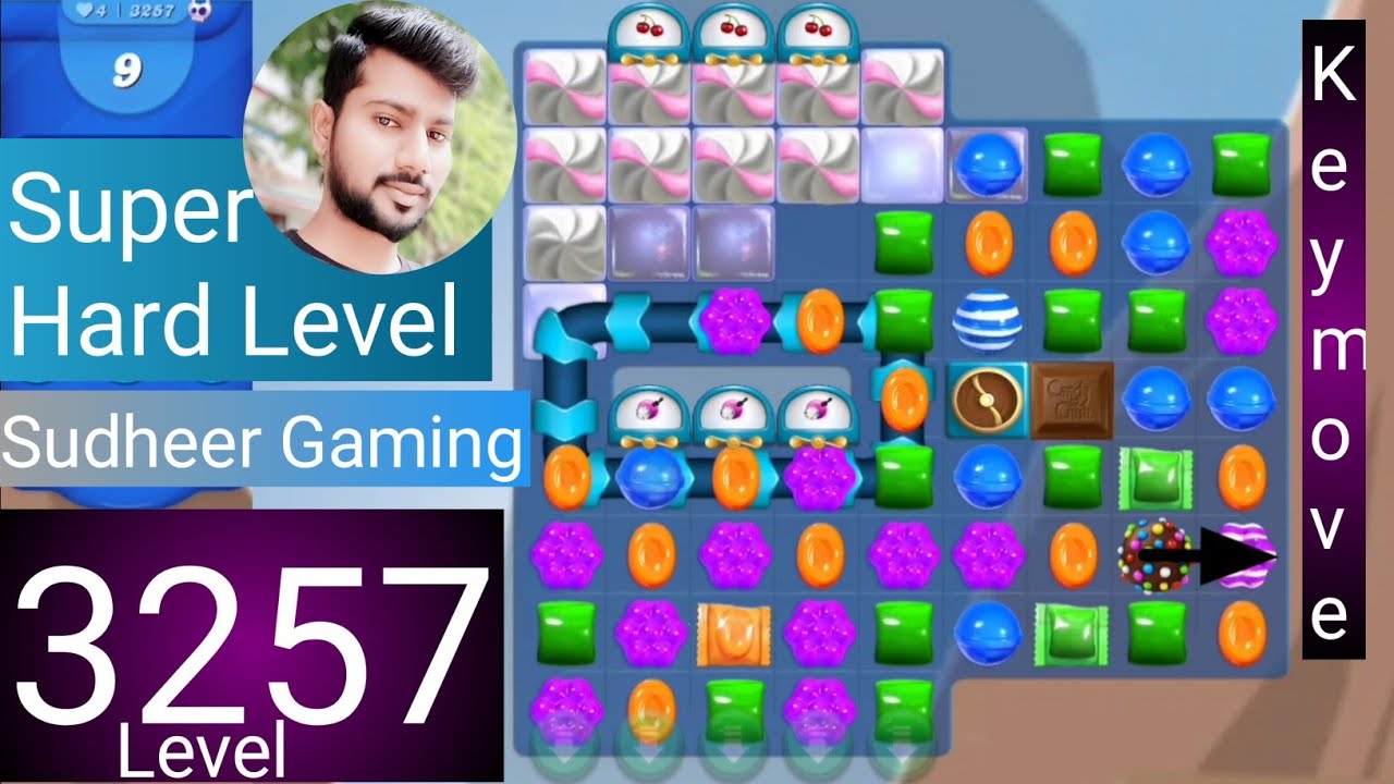 Candy crush saga level 3257 । No boosters। Super Hard level । Candy crush 3257 help । Sudheer Gaming