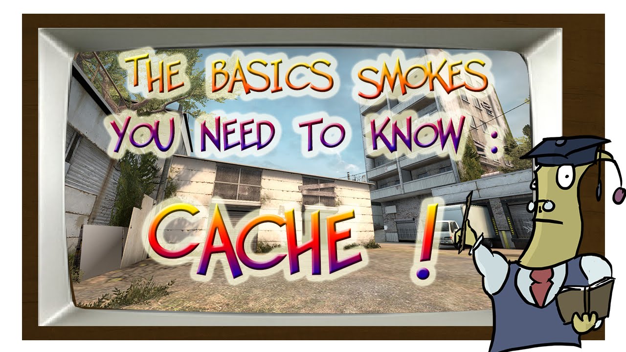 CS:GO - Cache smoke nadespots - Every smoke you need in 2 min !