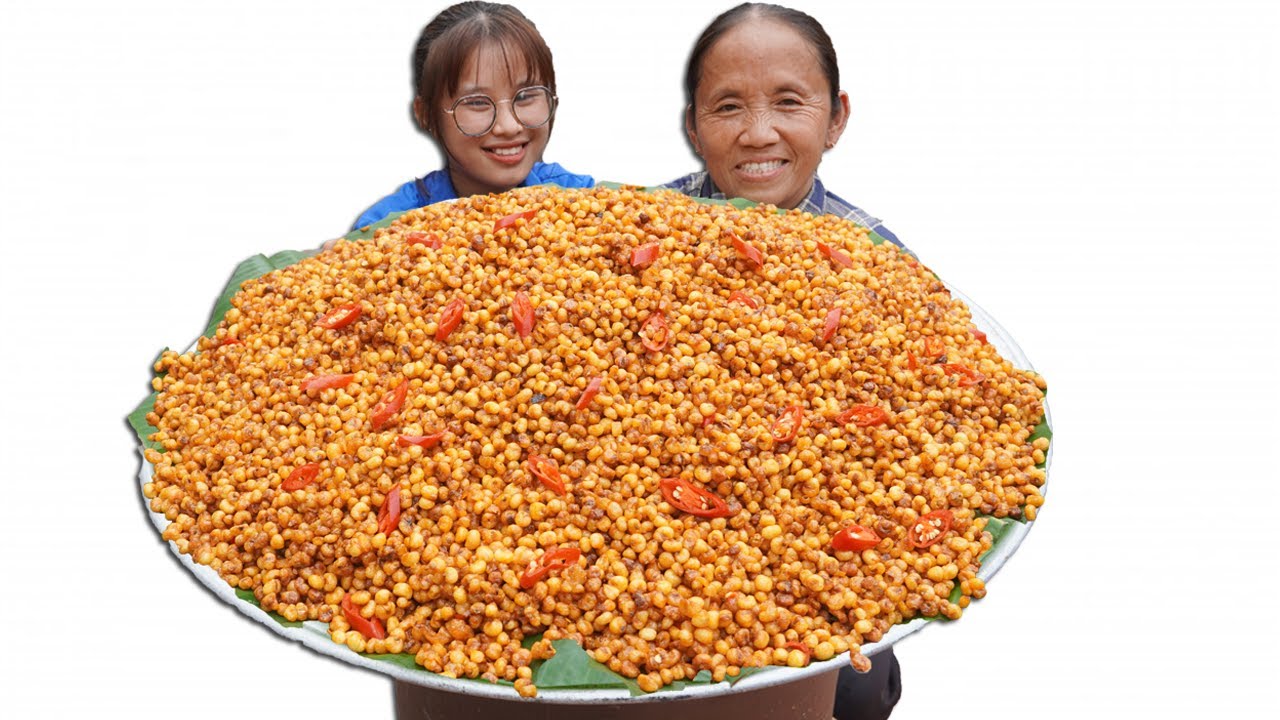 Bà Tân Vlog - Làm Mâm Ngô Cay Cổng Trường Siêu To Khổng Lồ