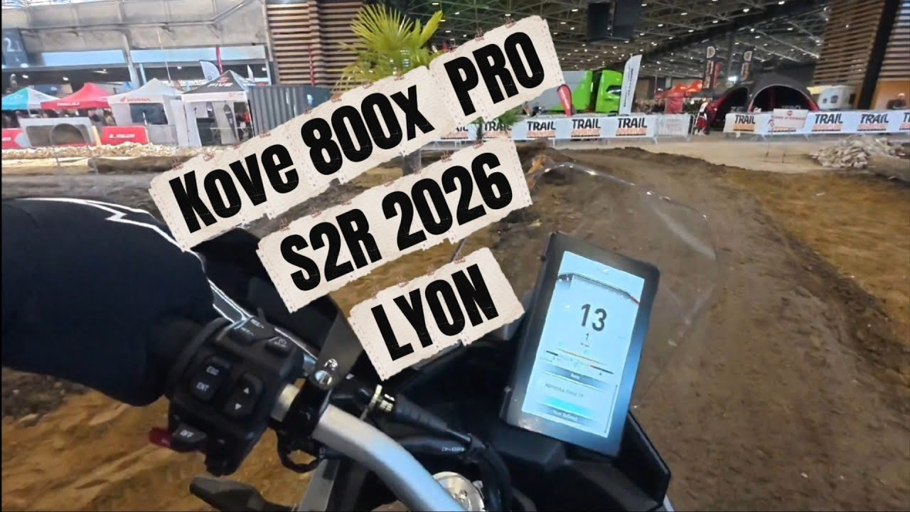 Salon du 2 roues Lyon 2026 Kove 800x pro sur la piste Trail! 🤠🔥