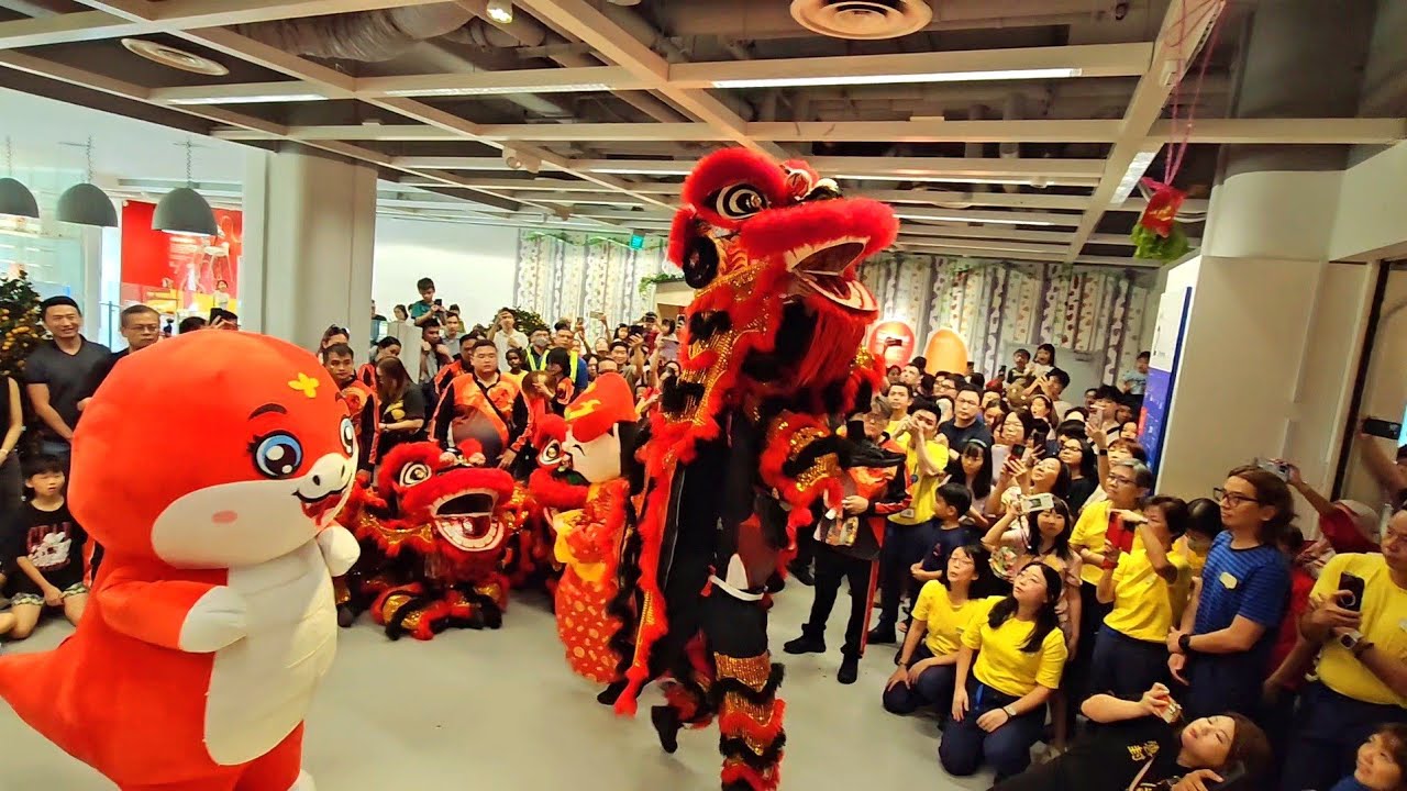 2025 lion dance at IKEA Alexandra