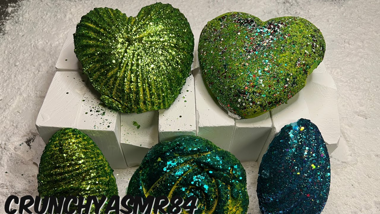 Lime Green Hearts, Dragon Eggs & Fresh Blocks | Oddly Satisfying | ASMR | Sleep Aid