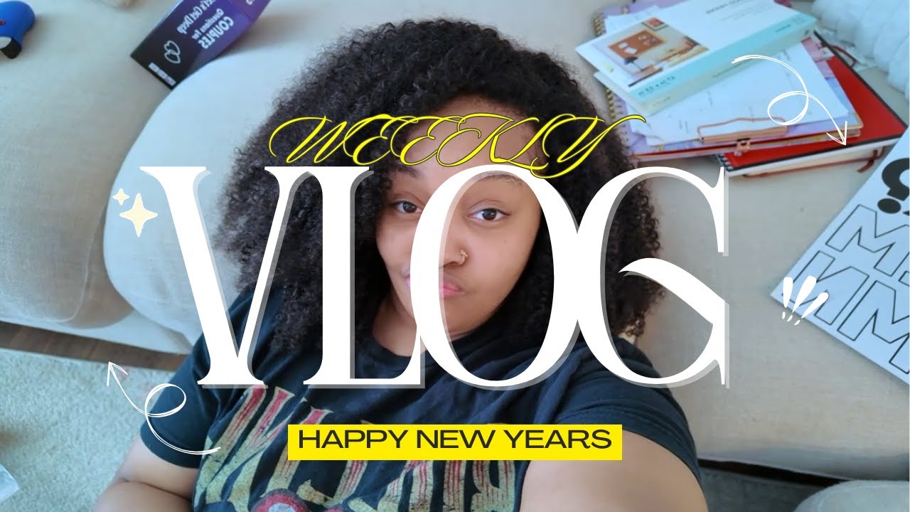 weekly vlog: happy new year's, creating my 2026 vision board