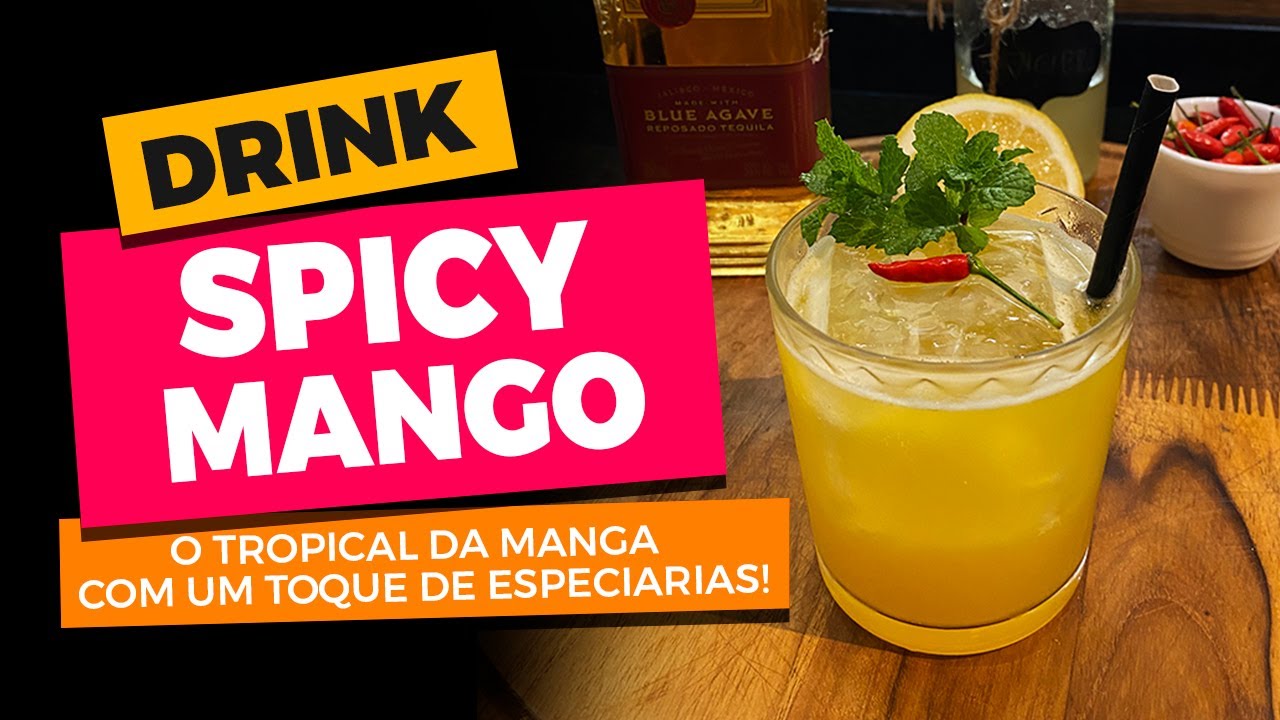 Drink com tequila e pimenta pra vocês hoje galeraaaa..🥃🔥 - Spicy Mango