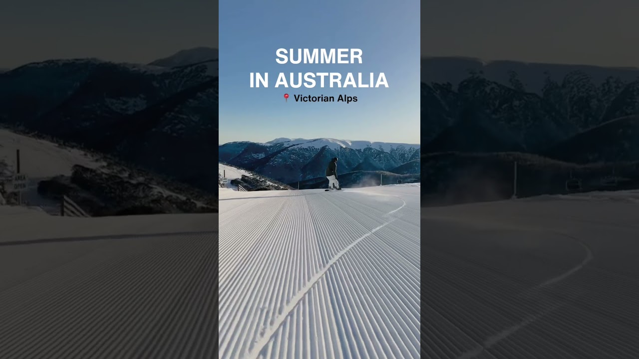 Summer Snowboarding in Australia 🇦🇺 #snowboarding #australia