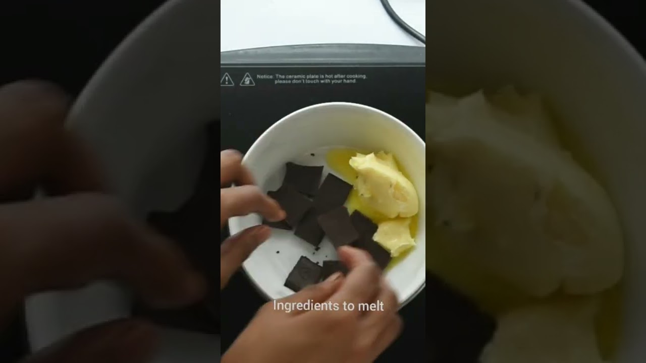 melt Chocolates 🍫 and Butter 🧈  the RIGHT way! - Double boiler method for melting chocolates #shorts