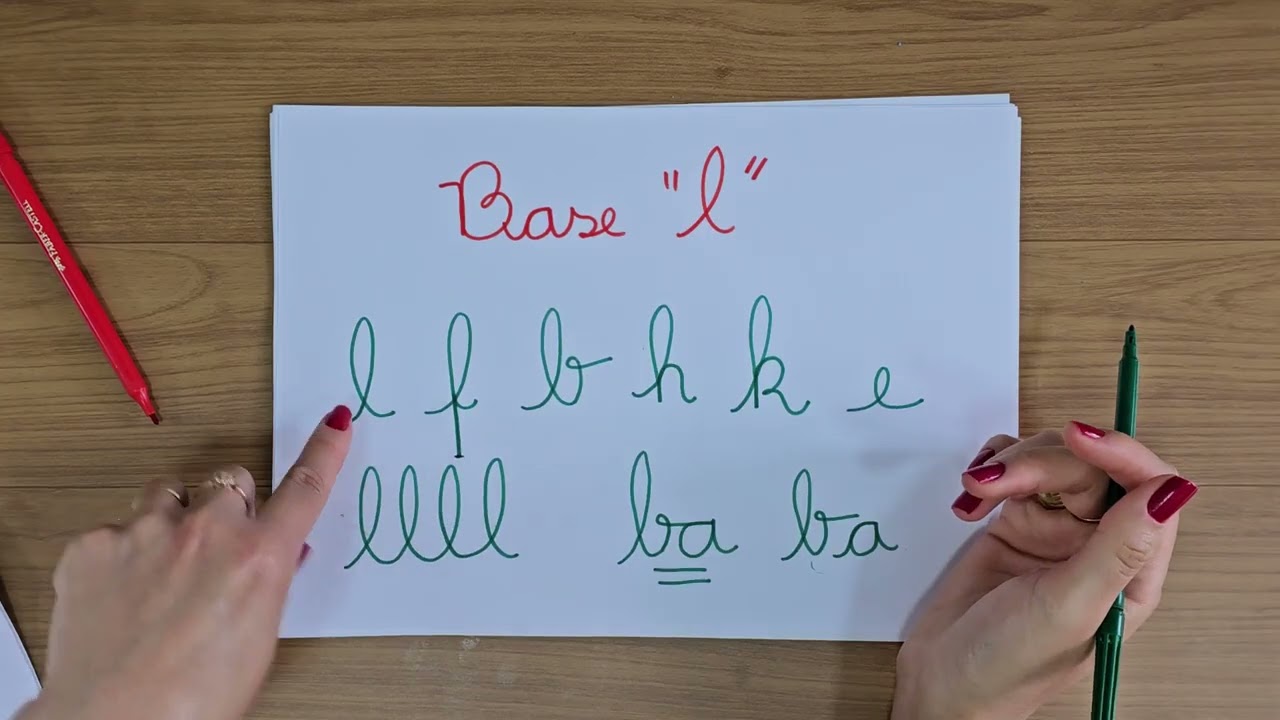 Como ensinar letra cursiva