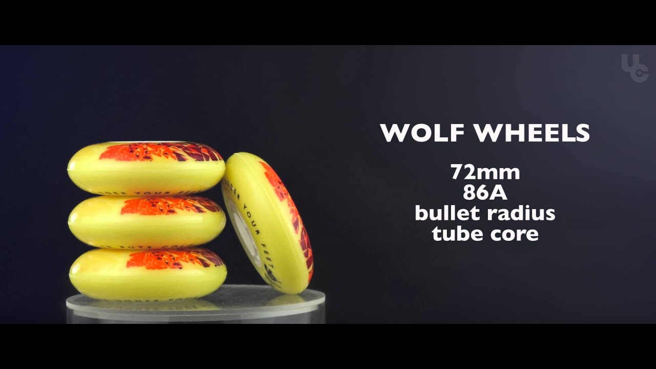 UC Wheels Wildlife collection - Wolf 72mm wheels