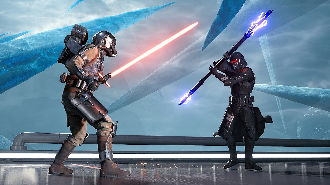 Lightsaber Raiders vs Purge Troopers - STAR WARS JEDI SURVIVOR NPC Wars