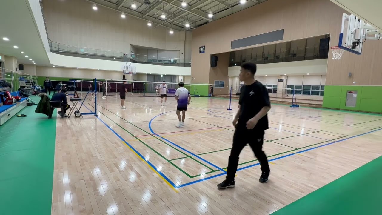 주정우 대성이형 vs 재범 기윤이형 반다비크러브 배드민턴
