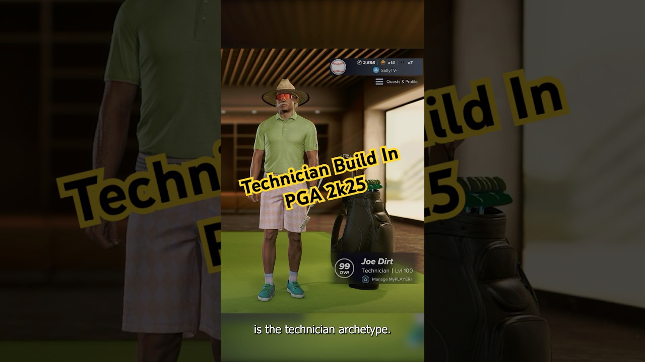 Technician Build in PGA Tour 2k25 