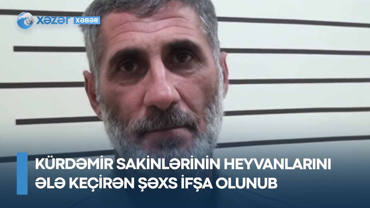 Kürdəmir sakinlərinin heyvanlarını ələ keçirən şəxs ifşa olunub